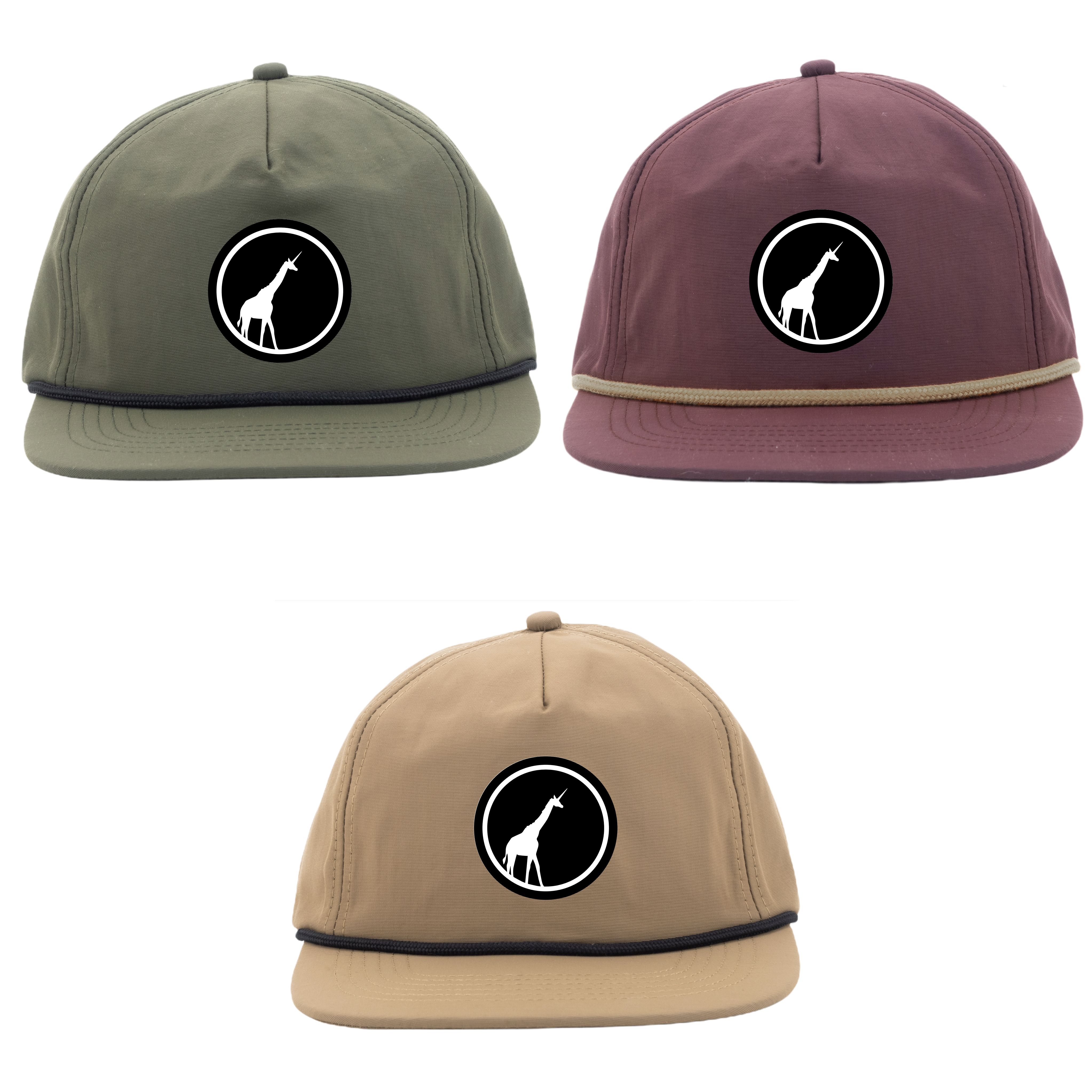 SheJumps Nylon Flat Brim Hat SheJumps Nylon Flat Brim Hat