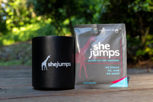 SheJumps x Treeline Steeped Coffee Bags